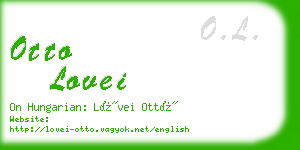 otto lovei business card